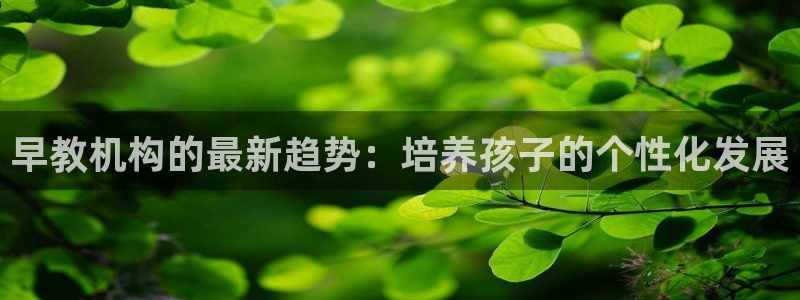 威九国际v18：早教机构的最新趋势：培养孩子的个性化发展