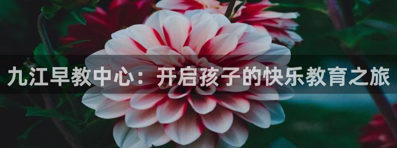 威九国际安全吗：九江早教中心：开启孩子的快乐教育之旅