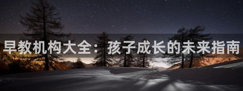 威九国际top：早教机构大全：孩子成长的未来指南