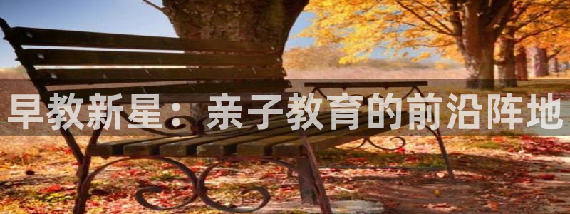 威九国际提款不出来:早教新星:亲子教育的前沿阵地