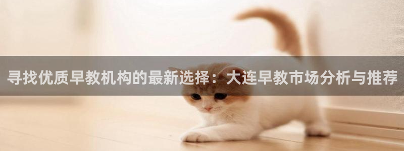 威九国际66m入口：寻找优质早教机构的最新选择：大连早教市场分析与推荐