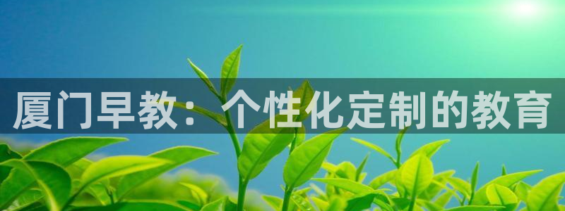威九国际官方网站最新版本更新内容介绍:厦门早教:个性化定制的教育