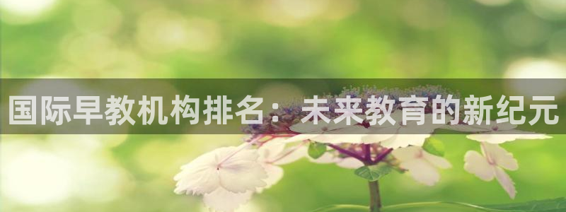 威九国际特殊奖励我的奖励竟然是嫂子:国际早教机构排名:未来教育的新纪元