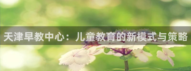 威九国际替好友去：天津早教中心：儿童教育的新模式与策略